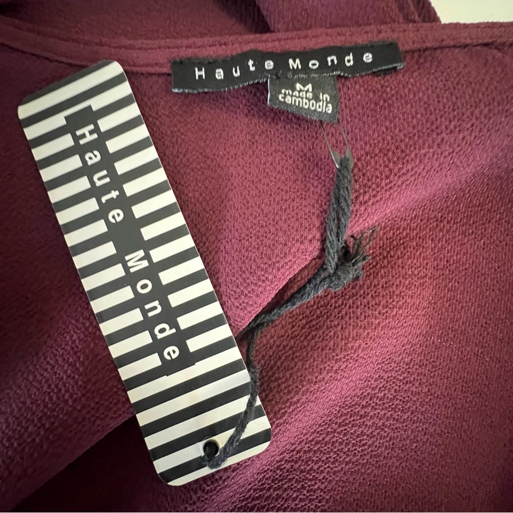 NWT Women maroon cover up size medium - Picture 2 of 2